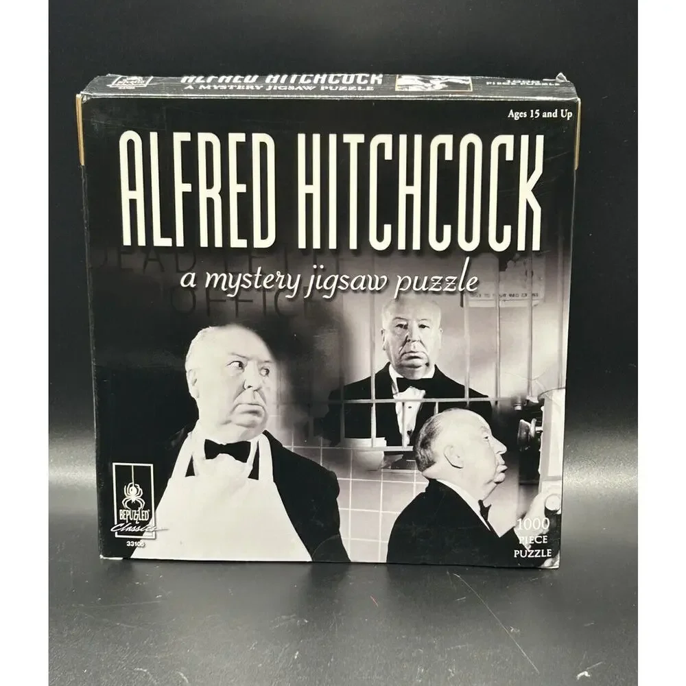 Alfred Hitchcock Mystery Jigsaw Puzzle Read Assemble Solve 1000 Pieces